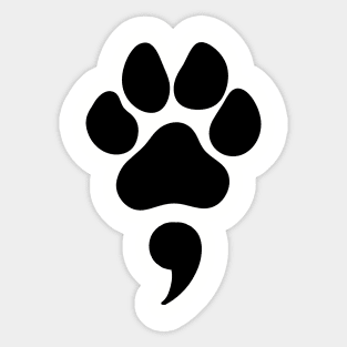 Keep Going Paw Print Sticker